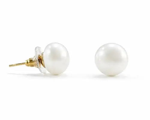 Salve Chic 11MM Faux Pearl Earrings for Women - Salve