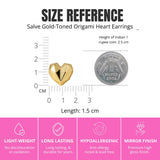 Salve Chunky Origami Heart Earrings