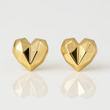 Salve Chunky Origami Heart Earrings