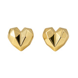 Salve Chunky Origami Heart Earrings