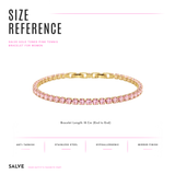 Dainty Pink Tennis Bracelet