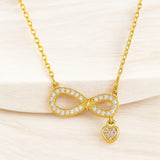 Salve Infinity Heart Charm Pendant