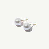 Salve 13MM Faux Pearl Stud Earrings