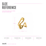 Big Wavy Adjustable Ring