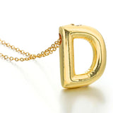 Salve 'D' Bubble Initial Pendant Necklace