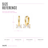 Gold Tone Bow Heart Earrings