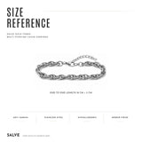Men Silver Cross Link Bracelet