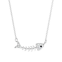 Salve Silver Fishbone Pendant for Women - Salve
