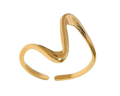 Salve Wavy Finger Ring for Women - Salve