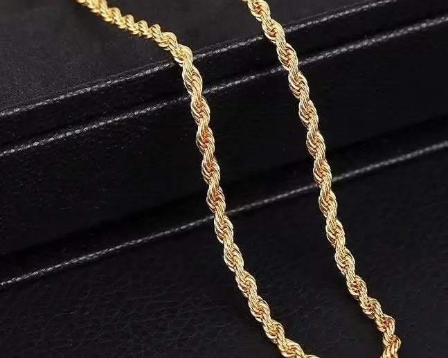 Salve Men Gold-Toned Rope Chain - Salve