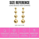 Salve beaded drop earrings for women featuring long beaded design with intricate details and a stylish, elegant appearance.
