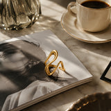 Big Wavy Adjustable Ring