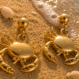 Crab Drop Earrings for Women