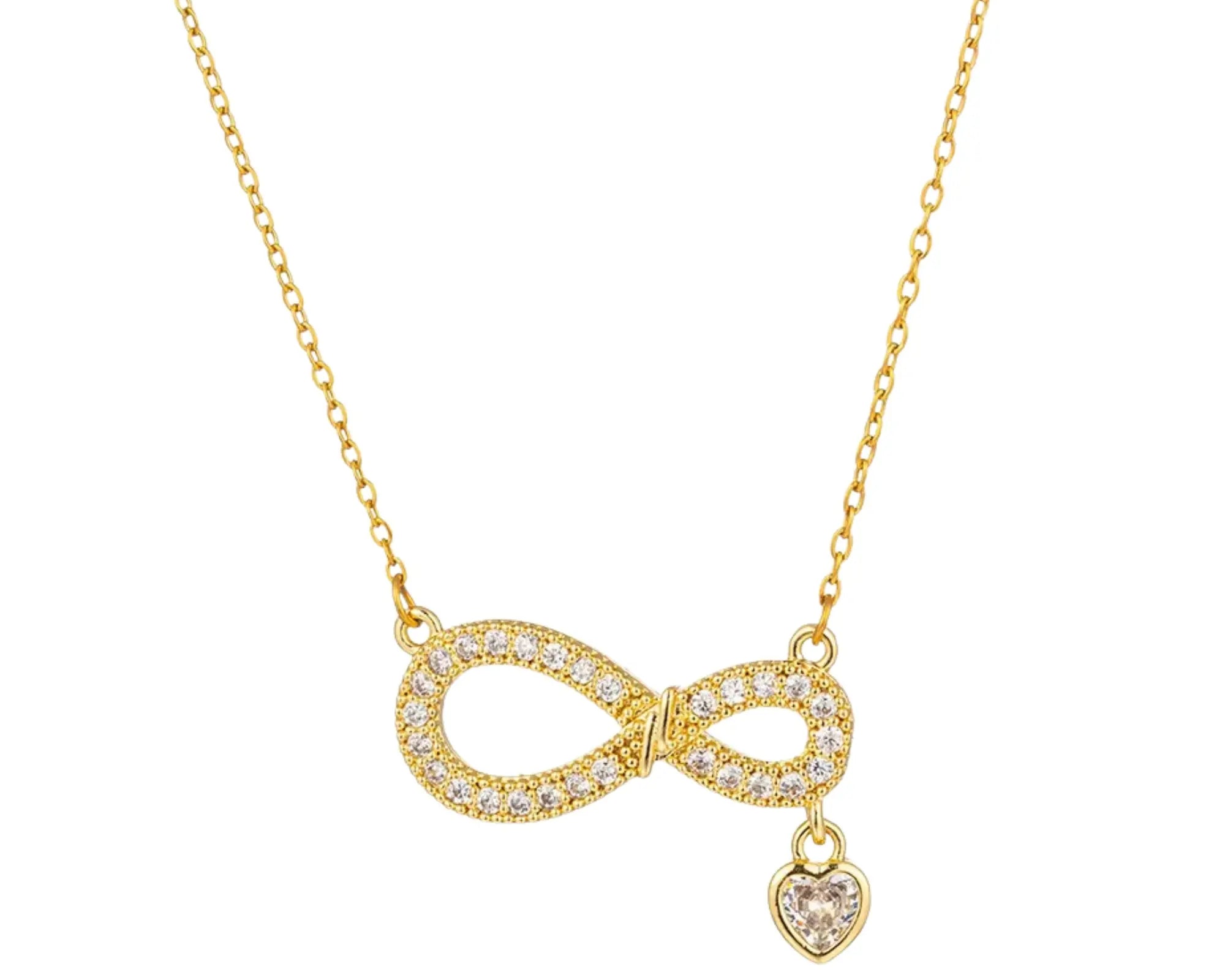 Salve Infinity Heart Charm Pendant - Salve