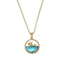 Salve Whale Blue Ocean Pendant for Women - Salve