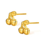 Salve Tiny Cherry Stud Earrings for Women - Salve