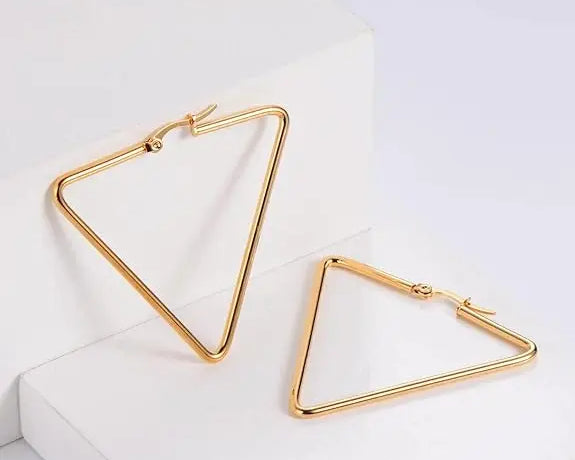 Salve Triangle Hoops Earrings for Women - Salve