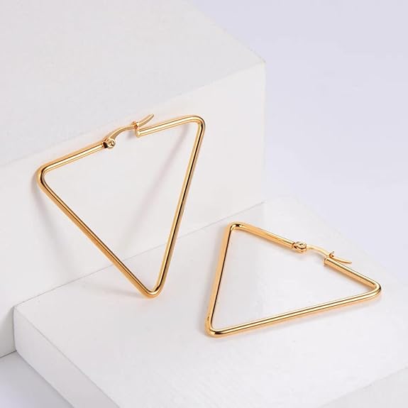 Salve Triangle Hoops Earrings for Women - Salve