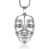 V for Vendetta Pendant Silver Chain for Men