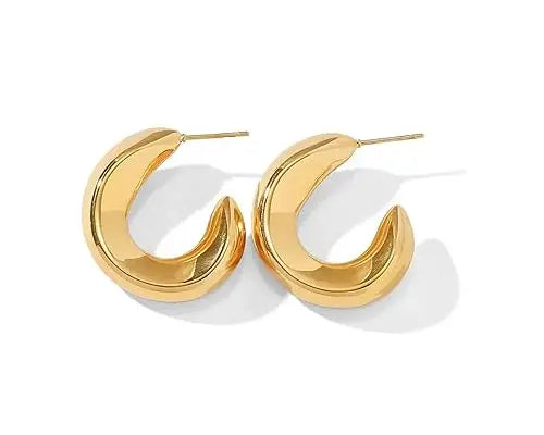 Salve Gold Hoop Earrings for Women - Salve