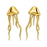 Jellyfish Beach Gold Earrings