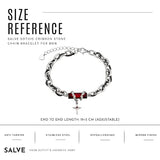 Crimson Cross Bracelet for Men