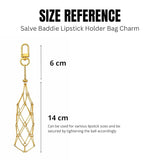 Salve Baddie Mesh Lipstick Holder for Handbags, compact accessory with mesh design, perfect for organizing lip products on the go