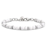 MEN White Howlite Bracelet