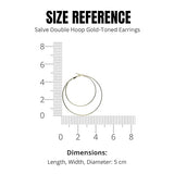 Salve Double Hoops Earrings for Women