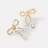 Salve Ribbon Bow Earrings for Women