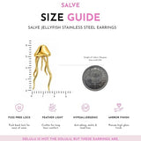 Jellyfish Beach Gold Earrings
