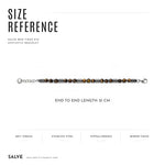 Salve Tiger Eye bead bracelet for men featuring polished round tiger eye stones on an elastic band.