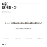 Salve Tiger Eye bead bracelet for men featuring polished round tiger eye stones on an elastic band.