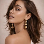 Salve long beaded drop earrings for women with intricate beadwork and elegant design, perfect for stylish occasions.