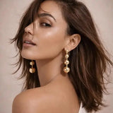 Salve long beaded drop earrings for women with intricate beadwork and elegant design, perfect for stylish occasions.