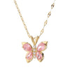 Salve Pink Butterfly Pendant for Women - Salve