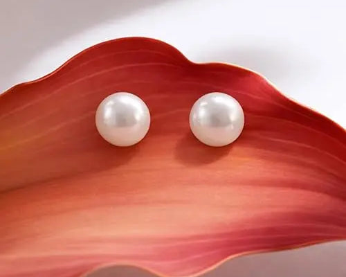 Salve Chic 11MM Faux Pearl Earrings for Women - Salve