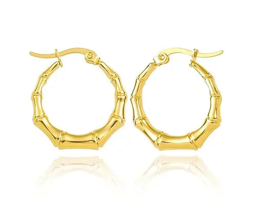 Salve Bamboo Hoop Earrings for Women - Salve