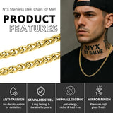 Salve Men Gold Stainless Steel Chain
