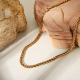 Salve Men Gold Stainless Steel Chain