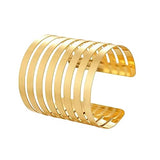 Salve Open Chunky Gold Bracelet for Women