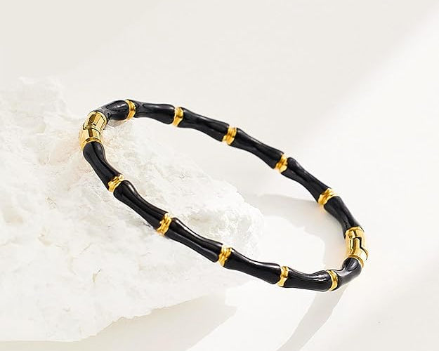 Openable Bamboo Design Bracelet SALVE