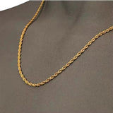 Salve Men Gold-Toned Rope Chain