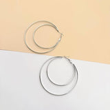 Salve Double Hoops Earrings for Women
