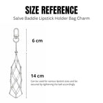 SALVE Baddie Mesh Lipstick Holder with a sleek black mesh design, perfect for organizing and displaying lipstick collection.