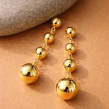Salve long beaded drop earrings for women featuring colorful beads and elegant design, perfect for stylish accessories.