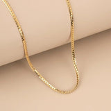 Flat Cuban Link Chain Necklace