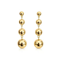 Salve long beaded drop earrings for women featuring colorful beads and intricate design, stylish jewelry accessory