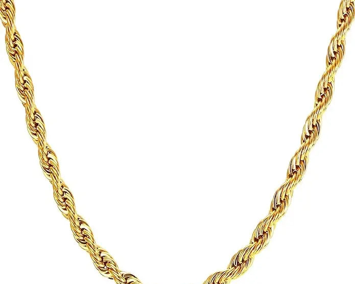 Salve Men Gold-Toned Rope Chain - Salve