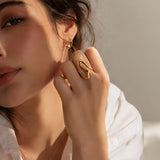 Big Wavy Adjustable Ring